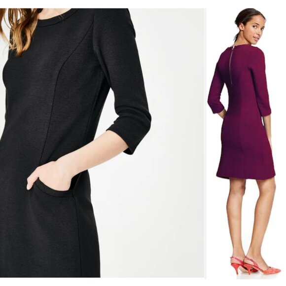 Boden Ribbed Ottoman Shift Dress sz8L - Picture 2 of 14